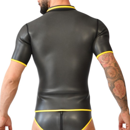 Polo en néoprène XRUB avec Zip Noir et jaune