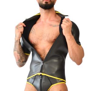 Polo en néoprène XRUB avec Zip Noir et jaune