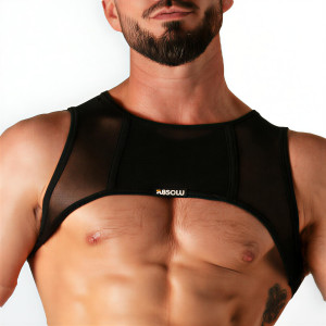 Harnais BARE MESH Noir de Absolu Male