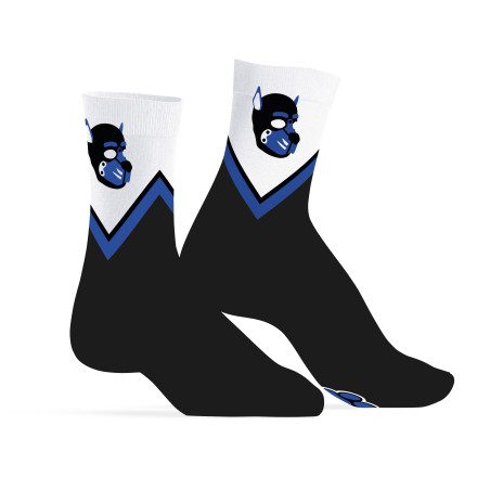 Chaussettes PUPPY HOOD Bleues par Kinky Puppy Socks