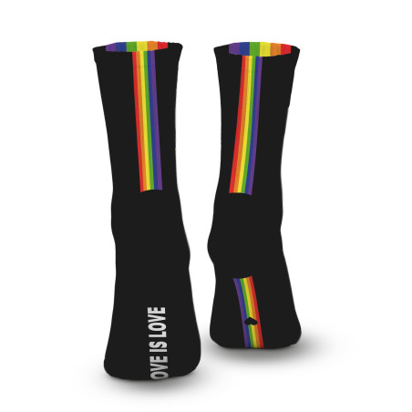 Chaussettes LOVE IS LOVE Noires de SneakXX