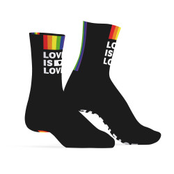Chaussettes LOVE IS LOVE Noires de SneakXX