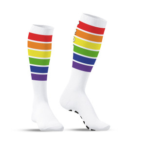 Chaussettes hautes PRIDE PROUD Blanches