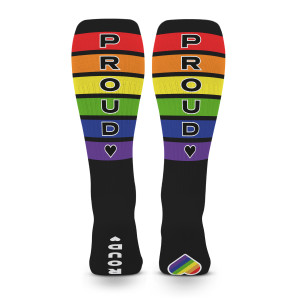 Chaussettes hautes PRIDE PROUD Noires de SneakXX