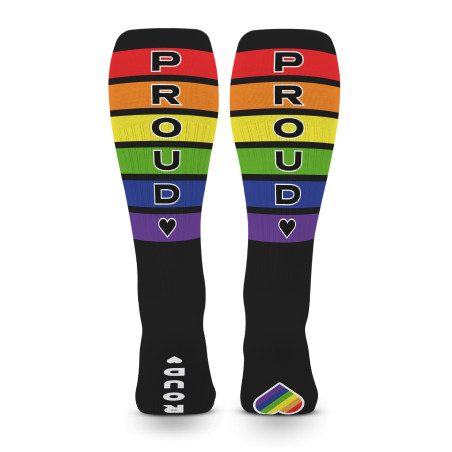Chaussettes hautes PRIDE PROUD Noires de SneakXX