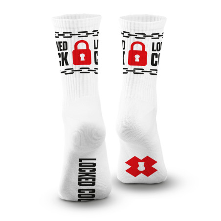 Chaussettes LOCKED COCK Blanches de SneakXX