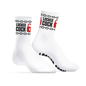 Chaussettes LOCKED COCK Blanches de SneakXX