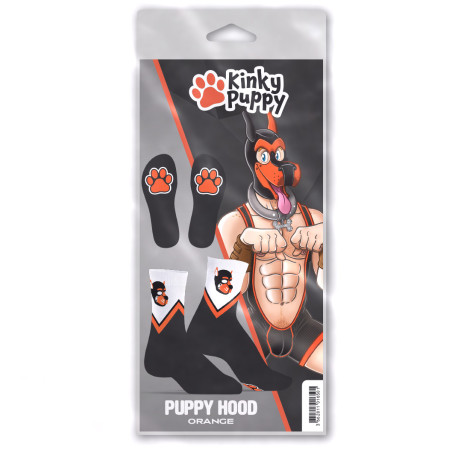 Chaussettes PUPPY HOOD Orange par Kinky Puppy Socks