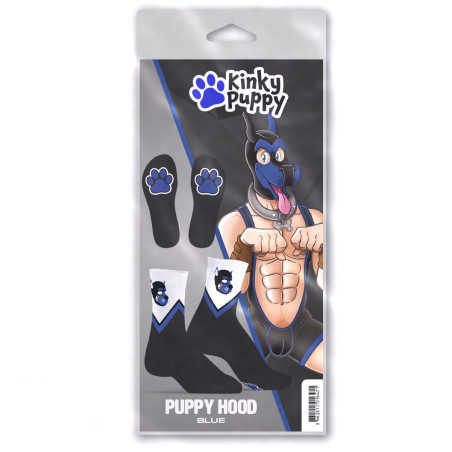 Chaussettes PUPPY HOOD Bleues par Kinky Puppy Socks
