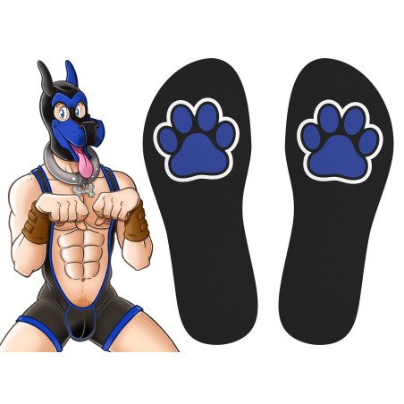 Chaussettes PUPPY HOOD Bleues par Kinky Puppy Socks