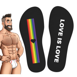 Chaussettes LOVE IS LOVE Noires de SneakXX 2