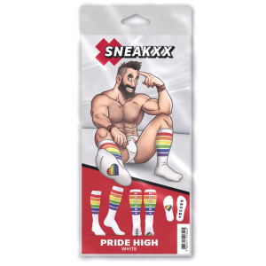 Chaussettes hautes PRIDE PROUD Blanches de SneakXX