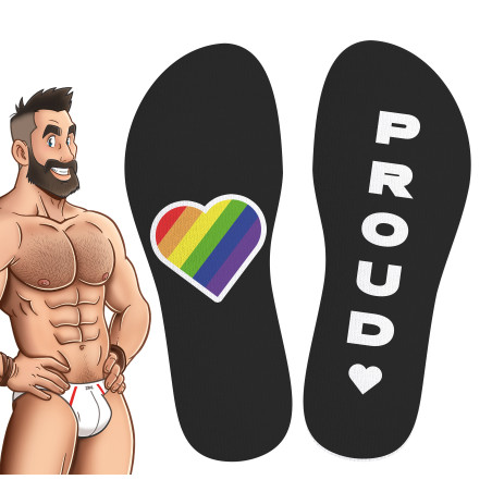 Chaussettes hautes PRIDE PROUD Noires de SneakXX