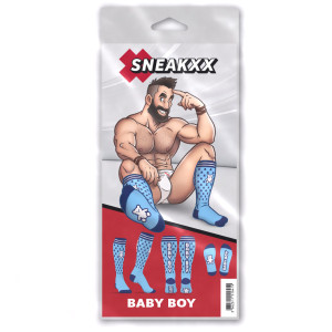 Chaussettes hautes BABY BOY Bleues de SneakXX