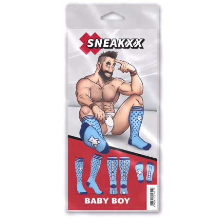 Chaussettes hautes BABY BOY Bleues de SneakXX