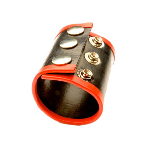 Ballstretcher gay de 65mm de large avec 3 pressions