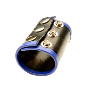 Ballstretcher large Fetish avec double rangée de 3 pressions
