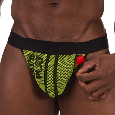 Jockstrap LET'S PLAY Jaune de Barcode Berlin
