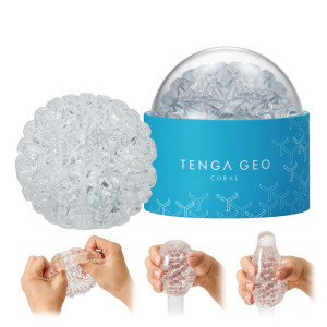 Masturbateur TENGA GEO Coral Transparent de Tenga
