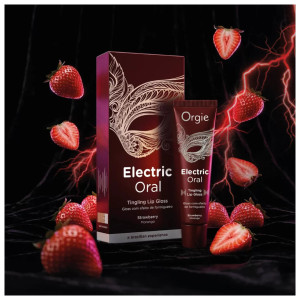 Gloss à lèvres picotant Fraise ELECTRIC ORAL 10ml de Orgie