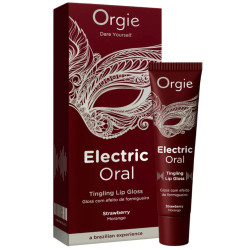 Gloss à lèvres picotant Fraise ELECTRIC ORAL 10ml de Orgie