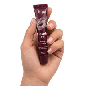 Gloss à lèvres picotant Fraise ELECTRIC ORAL 10ml de Orgie