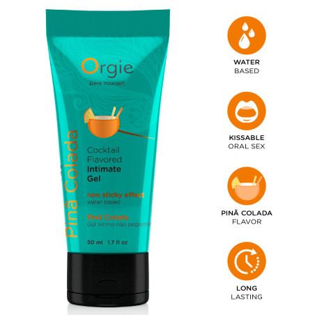 Lubrifiant Aromatisé COCKTAIL PINA COLADA 50ml déstockage 