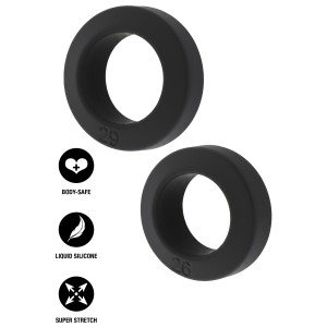Lot de 2 Cockrings DOUBLE STACKERS de Hidden Desire