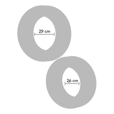 Lot de 2 Cockrings DOUBLE STACKERS de Hidden Desire