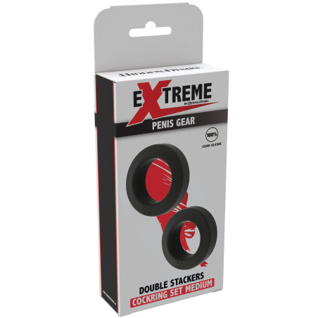 Lot de 2 Cockrings DOUBLE STACKERS de Hidden Desire