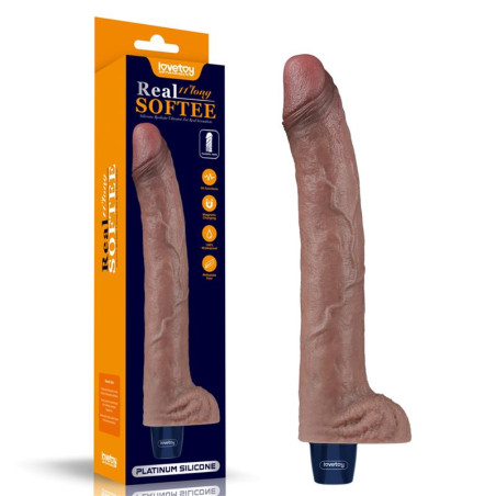Gode vibrant avec bourses SOGLANS de LoveToy Real Softee