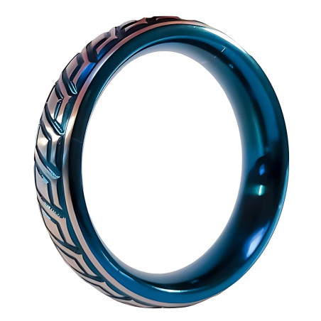 Cockring en métal BLUE WAVE