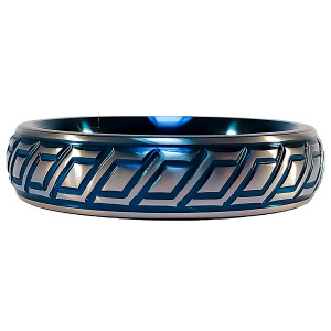 Cockring en métal BLUE WAVE