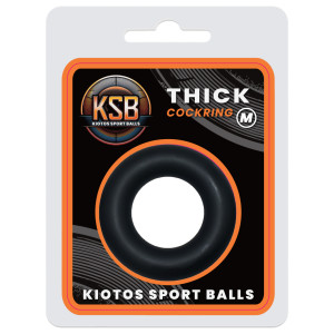Cockring Silicone THICK M 32 mm Noir de KSB