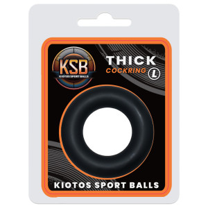Cockring Silicone THICK L 42 mm Noir de KSB