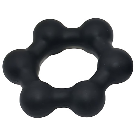 Cockring lesté STEEL BALLS S 32 mm Noir de KSB