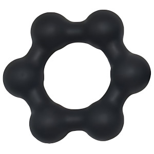 Cockring lesté STEEL BALLS S 32 mm Noir de KSB