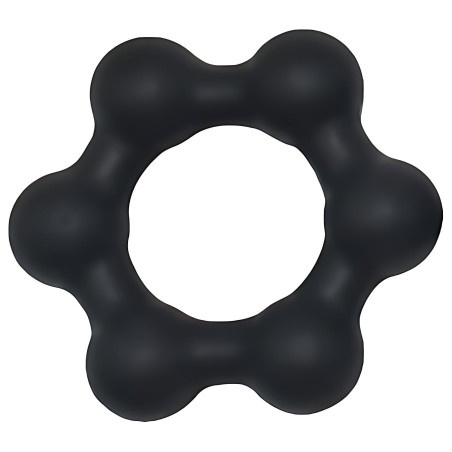 Cockring lesté STEEL BALLS S 32 mm Noir de KSB