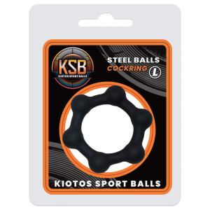 Cockring lesté STEEL BALLS L 42 mm par KSB