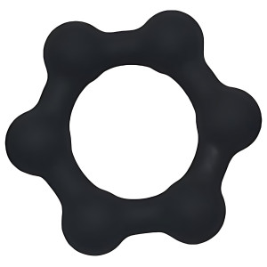 Cockring lesté STEEL BALLS M 38 mm par KSB