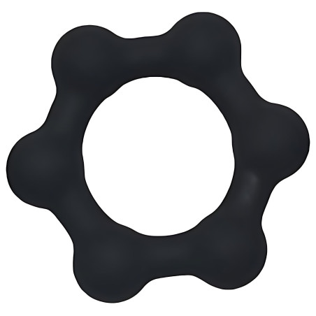 Cockring lesté STEEL BALLS M 38 mm par KSB