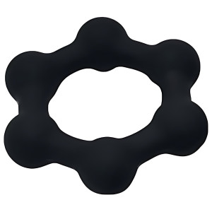 Cockring lesté STEEL BALLS M 38 mm par KSB