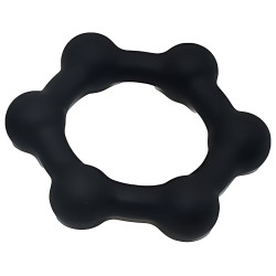 Cockring lesté STEEL BALLS L 42 mm par KSB