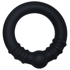 Cockring avec boule STEEL CORE L 42 mm Noir