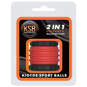 Ballstretcher 2 IN 1 32 mm et hauteur 4.7 cm de KSB Noir-Rouge