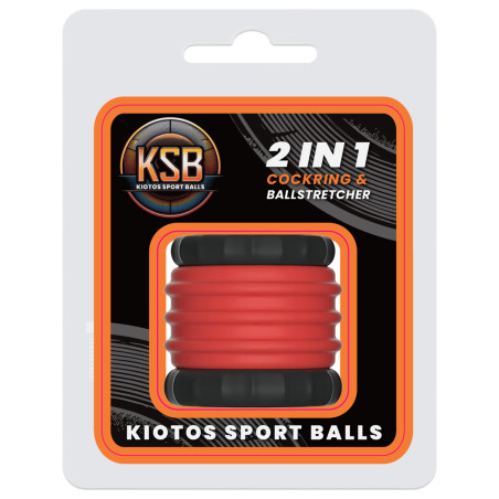 Ballstretcher 2 IN 1 32 mm et hauteur 4.7 cm de KSB Noir-Rouge