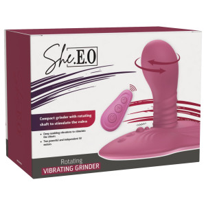 Double stimulateur vibrant rotatif JOYSTICKBALL de She.E.O.