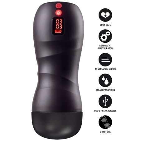 Masturbateur vibrant TWIN TURBO 10 Vibrations de Hidden Desire