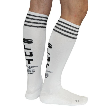 Chaussettes hautes SLUT Cruising Socks Blanches de Mr B