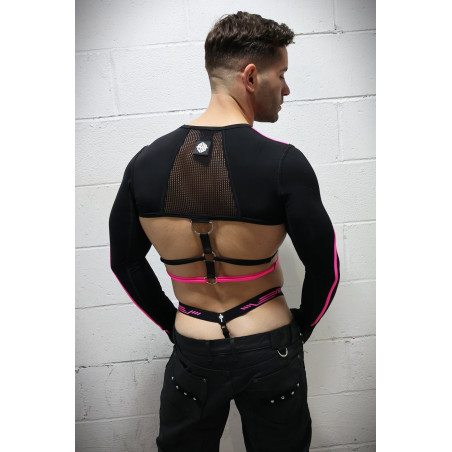 Crop Top GAGGED de Breedwell Noir-Rose